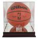 Miami Heat Mahogany Team Logo Basketball Display Case with Mirrored Back