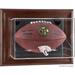 Jacksonville Jaguars (2013-Present) Brown Framed Wall-Mountable Football Case