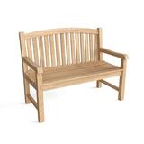 Anderson Teak Chelsea 2-Seater Teak Garden Outdoor Bench Wood/Natural Hardwoods in Brown/White | 35 H x 47 W x 23 D in | Wayfair BH-004R