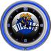 Trademark Global 14.5" Wall Clock Glass in Blue/Green | 14.5 H x 14.5 W x 3 D in | Wayfair KY1400-HC