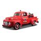 Maisto 32191 - Modellauto 1:24 Ford F-1 Pickup 48 + EL Knucklehead 36, rot