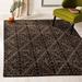 Coffee Rectangle 3'9" x 5'9" Area Rug - Dakota Fields Benil Hand-Tufted Area Rug 45.0 x 0.63 in blackViscose/Wool | Wayfair