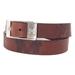 Michigan Wolverines Brandish Leather Belt - Brown