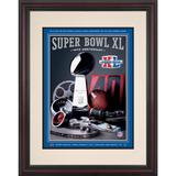 2006 Pittsburgh Steelers vs Seahawks Framed 8.5'' x 11'' Super Bowl XL Program