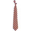 Illinois Fighting Illini Woven Checkered Tie - Orange/Navy Blue
