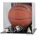 Colorado Buffaloes Golden Classic Logo Basketball Display Case with Mirror Back