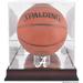 Alabama Crimson Tide Mahogany Antique Finish Basketball Display Case with Mirror Back