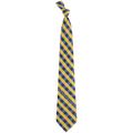 West Virginia Mountaineers Woven Checkered Tie - Navy Blue/Old Gold