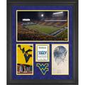 West Virginia Mountaineers Milan Puskar Stadium Framed 20'' x 24'' 3-Opening Collage