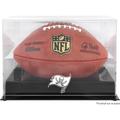 Tampa Bay Buccaneers Black Base Football Logo Display Case with Mirror Back