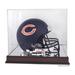 Chicago Bears Mahogany Helmet Logo Display Case with Mirror Back