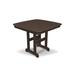 Trex Outdoor Yacht Club Dining Table Plastic in Gray/Brown | 29 H x 37 W x 37 D in | Wayfair TXNCT37VL