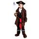 Dress Up America 708-T4 Piratenjunge-Kostüm Niedliches Karibik, Grün, Größe 3-4 Jahre (Taille: 66-71 Höhe: 91-99 cm)