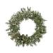 Northlight Seasonal Snow Mountain Pine Artificial Christmas Wreath - Unlit Traditional Faux, Metal in Green | 30 H x 30 W in | Wayfair M88646