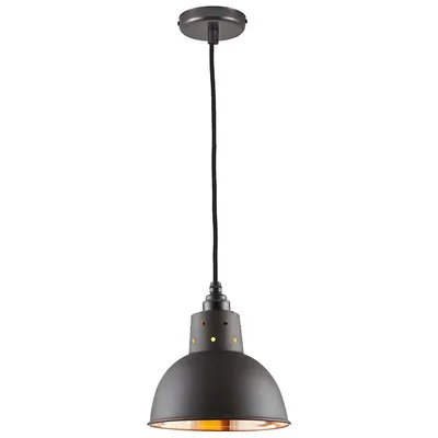 Original BTC (Davey Lighting) Spun Reflector Pendant Light with Cord Grip Lampholder