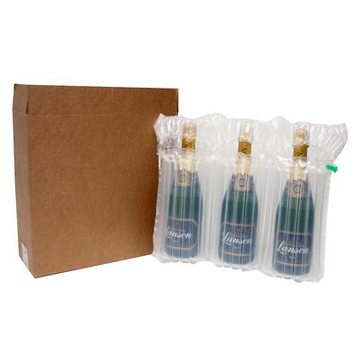 24 x Triple Bottle Packaging Air Cap & Cardboard Box