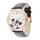 Disney Mickey Mouse and Minnie Mouse Black Leather Strap Womens Watch, One Size