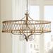 West Liberty 36" Wide Olympus Gold 6-Light Chandelier