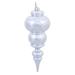 Vickerman 384503 - 14" Silver Shiny Finial Christmas Tree Ornament (N150607DSV)