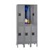 Tennsco Corp. 2 Tier 3 Wide Locker Metal | 78 H x 36 W x 18 D in | Wayfair DTS-121836-3-SD