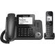 Panasonic KX-TGF320 Corded and Cordless Home office Telephone Kit with Answerphone and Nuisance Call Blocker - Black