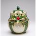 Cosmos Gifts Holly Candy Storage Jar Ceramic in Brown/Green/Red | 6.63 H x 6.13 W x 5.38 D in | Wayfair 10313