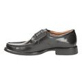 Clarks Men's Velcro Moccasin Shoes Huckley Roll Black Leather