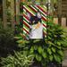 Caroline's Treasures Chihuahua Candy Cane Holiday Christmas 2-Sided Garden Flag, Polyester in Black/Red | 15 H x 11 W in | Wayfair SS4587GF