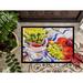 Caroline's Treasures Apples, Plums & Grapes w/ Flowers Non-Slip Indoor Door Mat Synthetics | 18 W x 27 D in | Wayfair 6037MAT