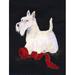 Caroline's Treasures Scottish Terrier 2-Sided Polyester 40 x 28 in. House Flag in Black | 40 H x 28 W in | Wayfair SS8553CHF