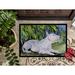 Caroline's Treasures Bull Terrier Non-Slip Indoor Door Mat Synthetics in White | 24 W x 36 D in | Wayfair SS8266JMAT