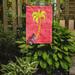 Caroline's Treasures Palm Tree 2-Sided Garden Flag, Polyester in Pink/Yellow | 15 H x 11 W in | Wayfair LD6142GF