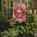 Caroline's Treasures Crawfish Valentine's Day 2-Sided Garden Flag, Polyester in Pink | 15 H x 11 W in | Wayfair LD6114GF