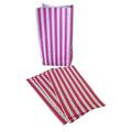 1000 x Candy Stripe Pink and White Block Bottom Sweet Bags. (4.33" 2.95" x 9.4")