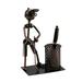 Wine Bodies Metal Golfer Pen Holder Metal in Gray/Yellow | 6 H x 7 W x 3 D in | Wayfair ZC2030