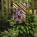 Caroline's Treasures Newfoundland Candy Cane Holiday Christmas 2-Sided Garden Flag, Polyester in Brown/Green | 15 H x 11 W in | Wayfair LH9219GF