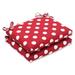 Pillow Perfect Indoor/Outdoor Dining Chair Cushion Polyester in Red | 3 H x 18.5 W x 16 D in | Wayfair 384993