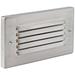 Horizontal Brushed Nickel Louvered LED Step Light