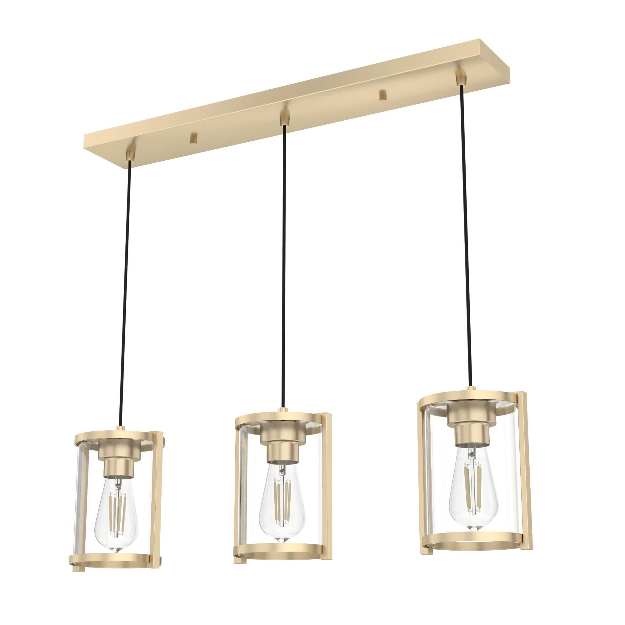 Hunter Fan Astwood 28 Inch 3 Light Linear Suspension Light - 19954