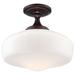 Minka Lavery 17 Inch 1 Light Semi Flush Mount - 2259-576