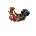 Meyda Lighting Tiffany Rooster 6 Inch Accent Lamp - 12122
