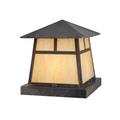 Meyda Lighting Stillwater T Mission 17 Inch Tall 4 Light Outdoor Pier Lamp - 114110