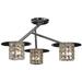 Access Lighting Prizm 20 Inch 3 Light Semi Flush Mount - 23924-CH/CCL