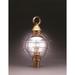 Northeast Lantern Onion 25 Inch Tall Outdoor Post Lamp - 2853-AB-MED-CSG
