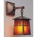 Arroyo Craftsman Raymond 11 Inch Tall 1 Light Outdoor Wall Light - RB-6-AM-BZ