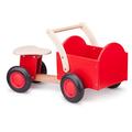 New Classic Toys - 11400 - Spielfahrzeuge - Kinder Holz-Rutscher Rutschauto mit Kasten in Rot