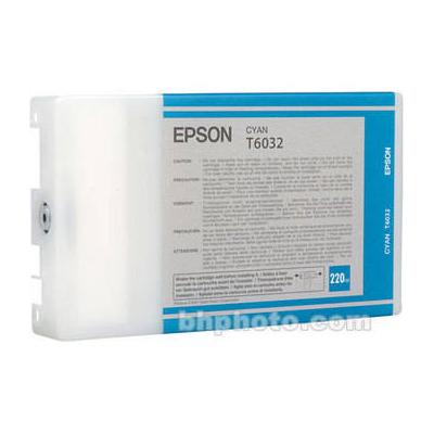 Epson T603200 Cyan UltraChrome K3 Ink Cartridge (220mL) T603200