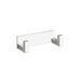 WS Bath Collections Quadra Wall Mounted Double Bathroom Hook Metal in Gray | 1.6 H x 5.4 W x 2.2 D in | Wayfair Quadra 0861