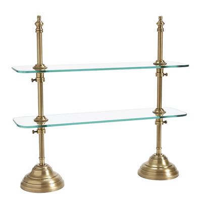 Patisserie Glass Serving Stand - Brass - Ballard Designs