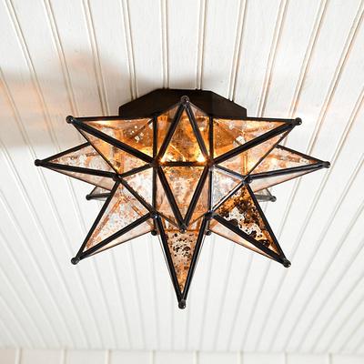 Moravian Star Ceiling Mount - Brass - Ballard Designs